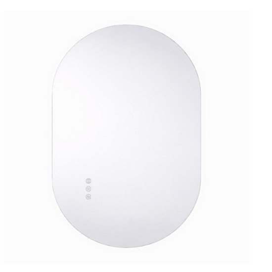 600x900mm Backlit Led Mirror Oblong Racetrack Motion Sensor Demister Touch Sensor Switch